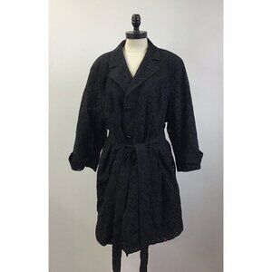 Woman’s Janie Bryant MOD Black Lace Dress Jacket Size 3X